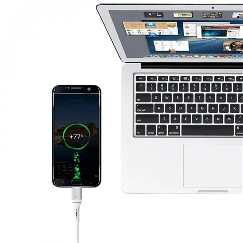 Кабель SkyDolphin S06L LED Smart Power USB - Lightning (M/M), 1 м, White (USB-000555) - фото 2