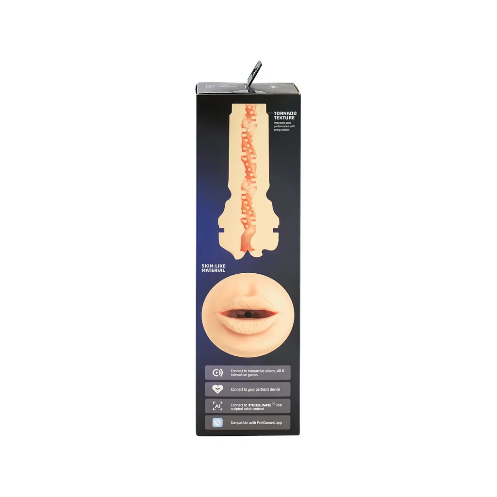 Мастурбатор-ротик Kiiroo Feel Mouth зі всмоктувальною інтерактивною насадкою PowerBlow Combo Set - фото 3