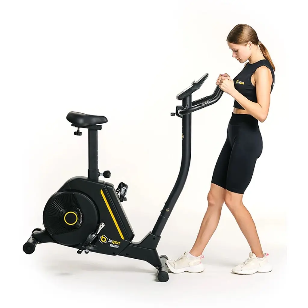 Велотренажер Besport BS-6047 Maybike електромагнітний чорно-жовтий - фото 15