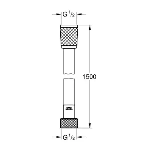 Шланг для душу 150 см Grohe Rotaflex 28409001, Хром - фото 2
