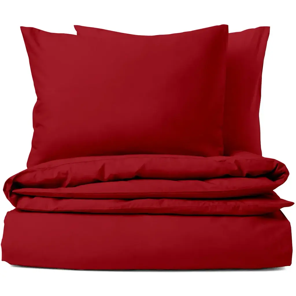Комплект постільної білизни Cosas полуторний без простирадла BURGUNDY 160 x 220 см (Ranfors80_Burgundy_160_2)