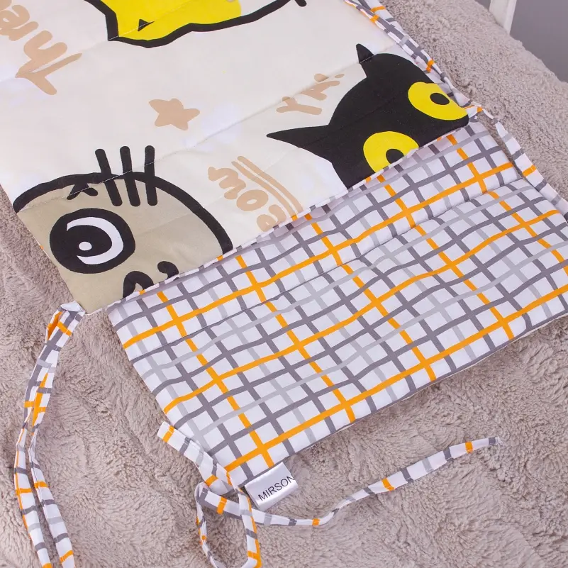 Борт в ліжечко MirSon Kids Time 18-0007 Cool Cat захисний бежевий - фото 4