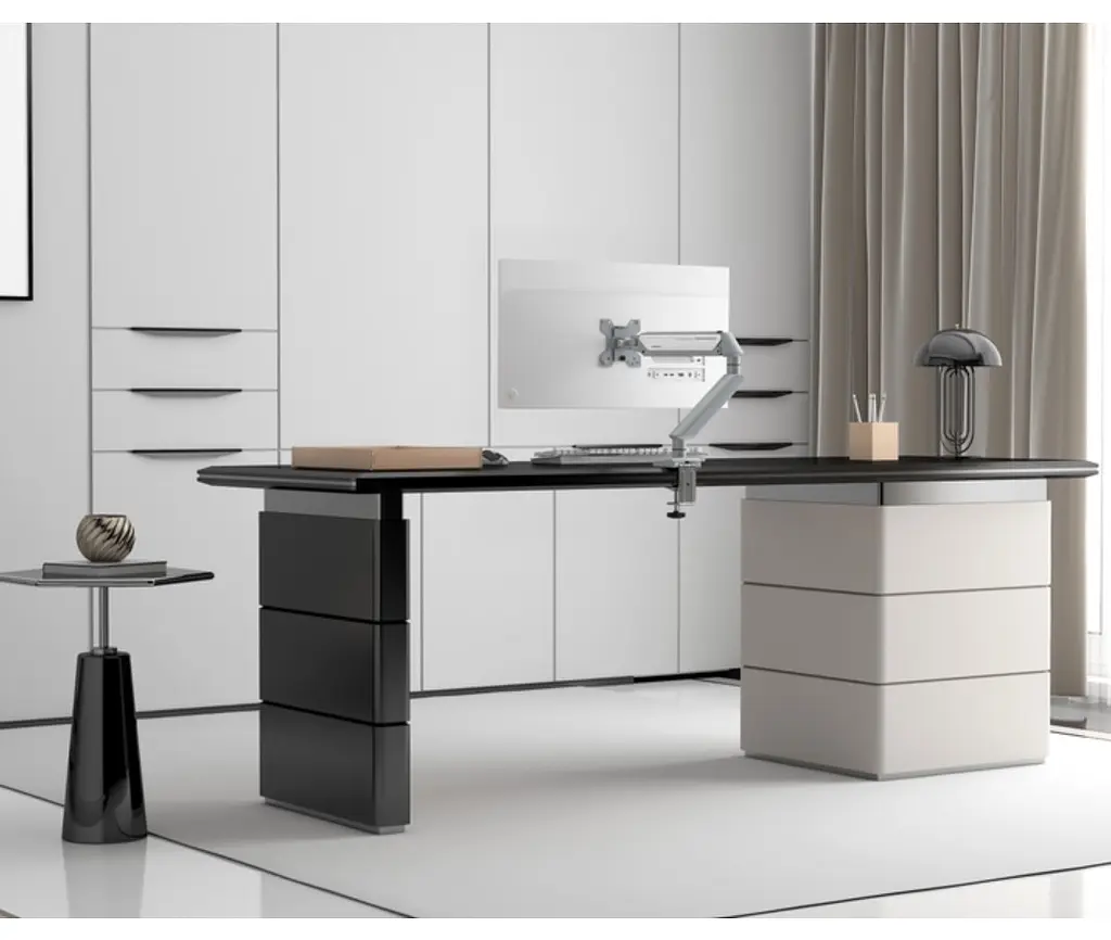 Кронштейн настольный для монитора 17-32 дюйма Anda Seat ADWA6D1SBO Stealth II Cloudy White - фото 7