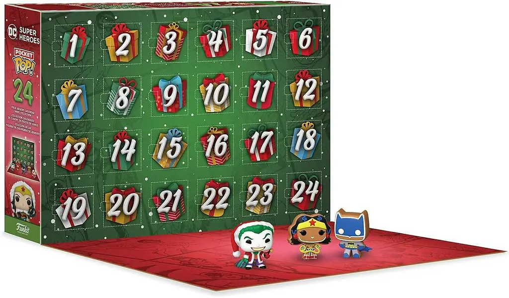 Ігровий набір Funko Pop! Advent Calendar DC Super Heroes Різдвяний Адвент календар Марвел Супер герої коміксів Funko 73077 - фото 2