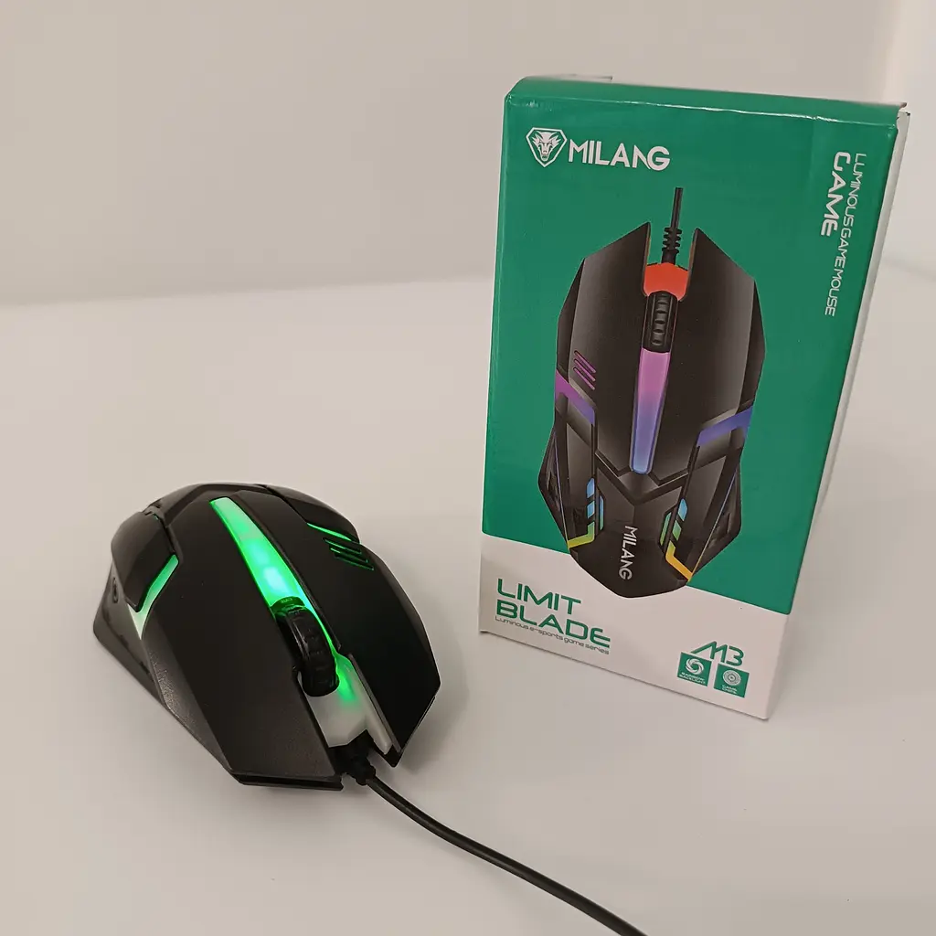 Компьютерная мышь Milang M3 USB, ведущая с RGB подсветкой, черная - фото 9