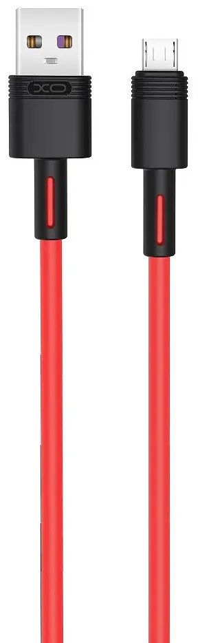 USB Кабель XO NB-Q166 MicroUSB 5A 1.0m Червоний
