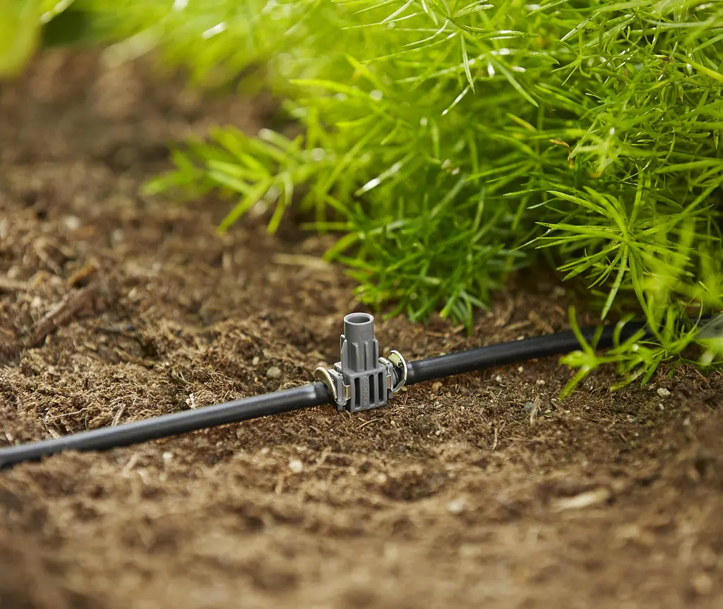 З'єднувач Т-подібний для мікронасадок Gardena Micro-Drip System Quick & Easy для шлангів 4,6 мм, 5 шт (08332-29) - фото 3