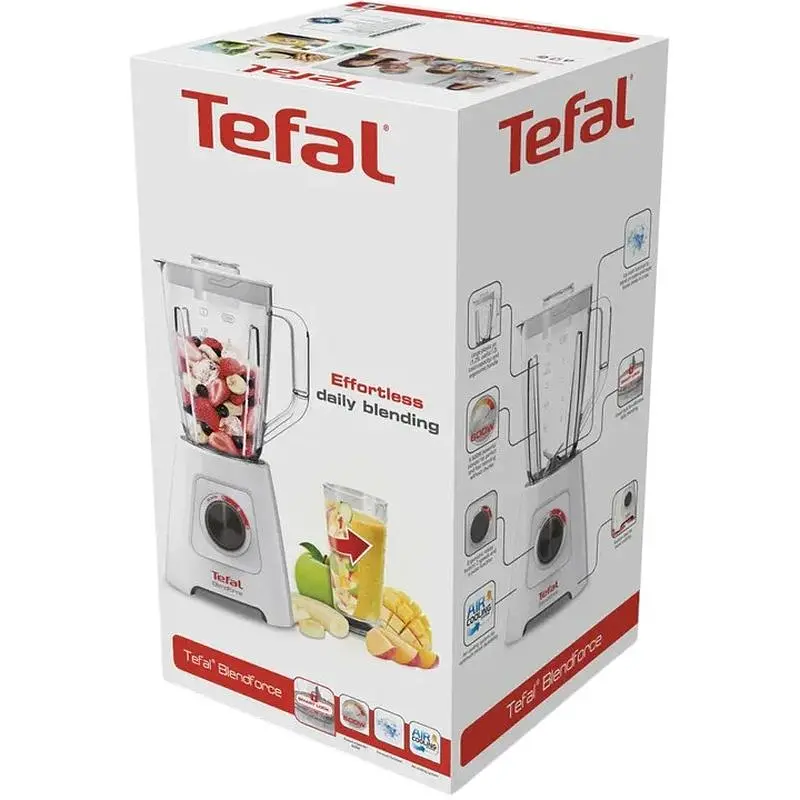 Блендер стаціонарний Tefal Blendforce 600 Вт чаша 1250 мл білий (BL420131) - фото 6