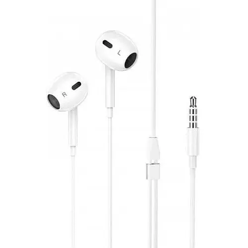 Навушники Hoco crystal earphones with mic M1 Max 3.5 чорні - фото 7