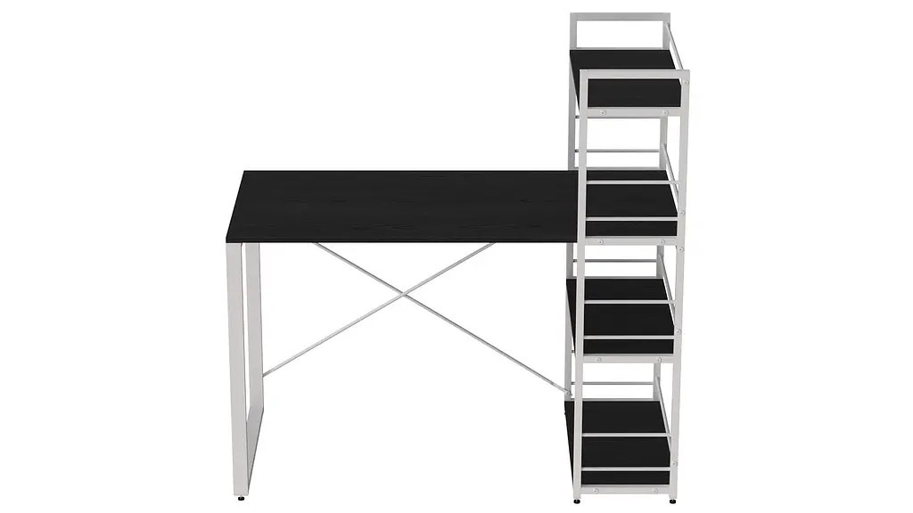 Письмовий стіл Ferrum-decor Серії Конект з етажеркою 75x120x60 білий ДСП Сосна Кембра 16мм (FRD-104229) - фото 4