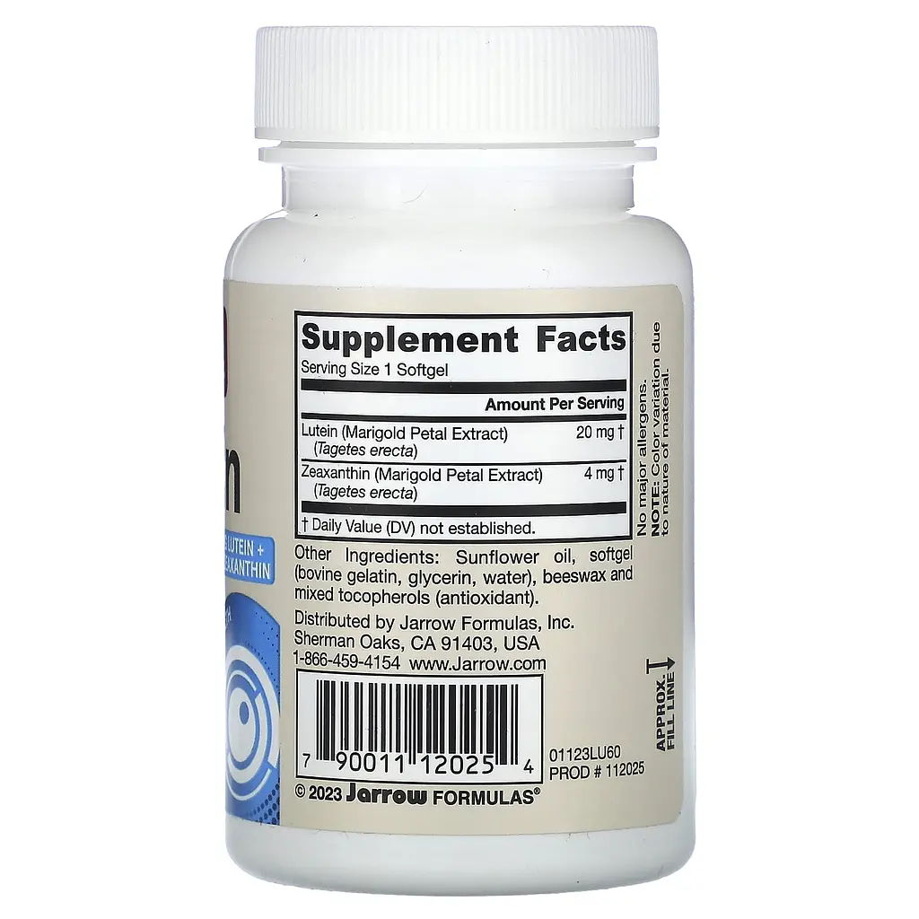 Лютеїн Jarrow Formulas Lutein 20 мг 60 капсул - фото 2