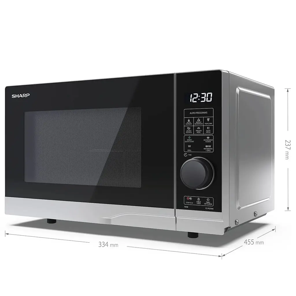Мікрохвильова піч Sharp YC-PG204AE-S - фото 5