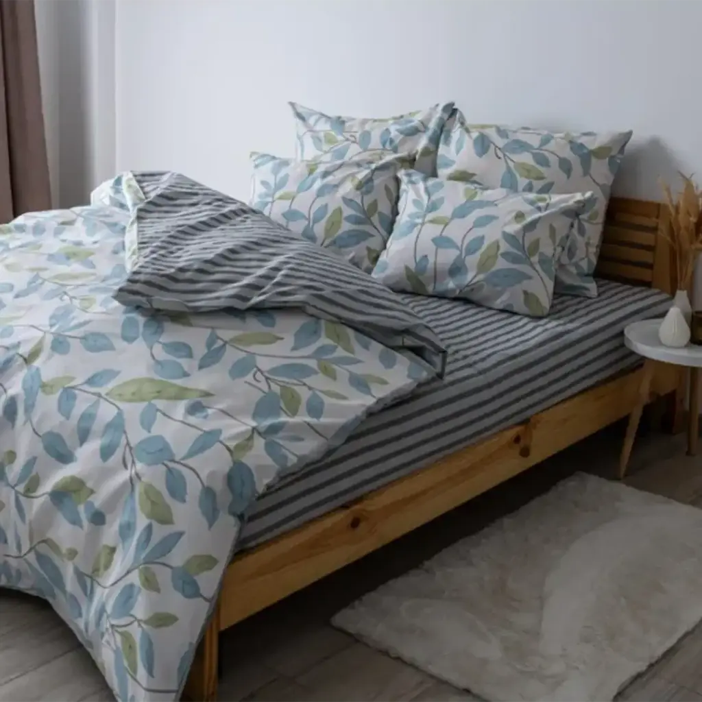 Постільна білизна ТЕП Soft Dreams Spring Basil 70x70 євро білий - фото 2