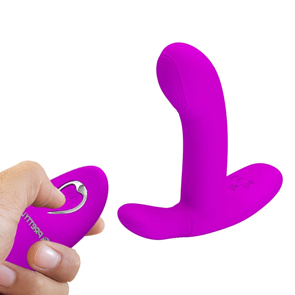 Вібратор PRETTY LOVE- Geri Purple, 12 vibration functions 3 licking settings Wireless remote contro PRETTY LOVE BI-300002W 100189 - фото 3