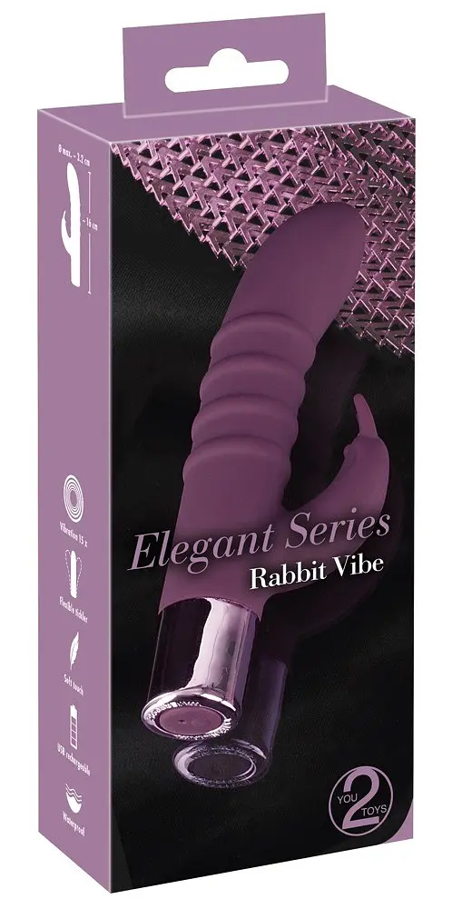 Вібратор You2Toys-кролик Elegant Series Rabbit Vibe 16 см фіолетовий - фото 11