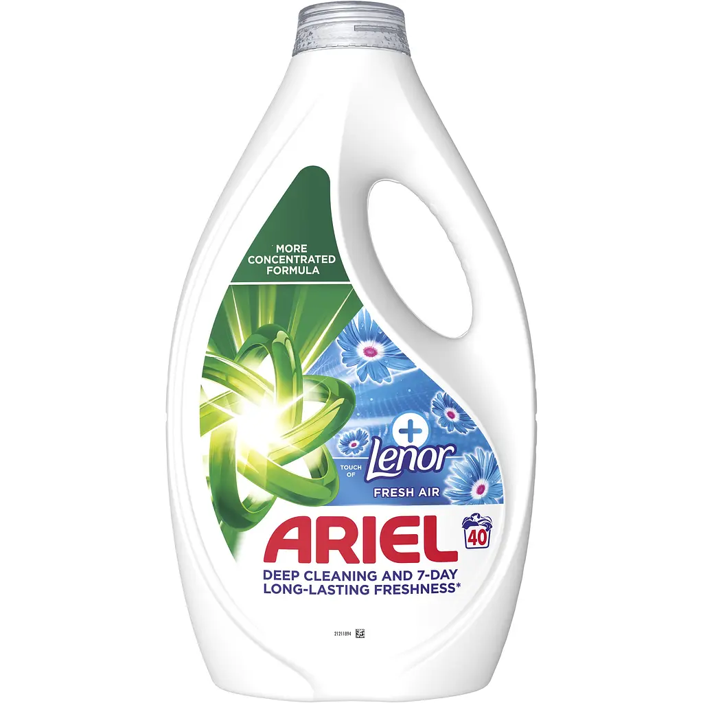 Гель для стирки Ariel Прикосновение свежего воздуха Lenor 40 циклов стирки 1.8 л - фото 2