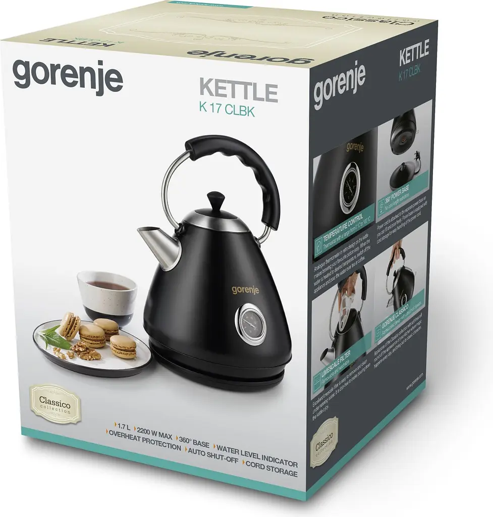Електрочайник Gorenje K17CLBK - фото 3