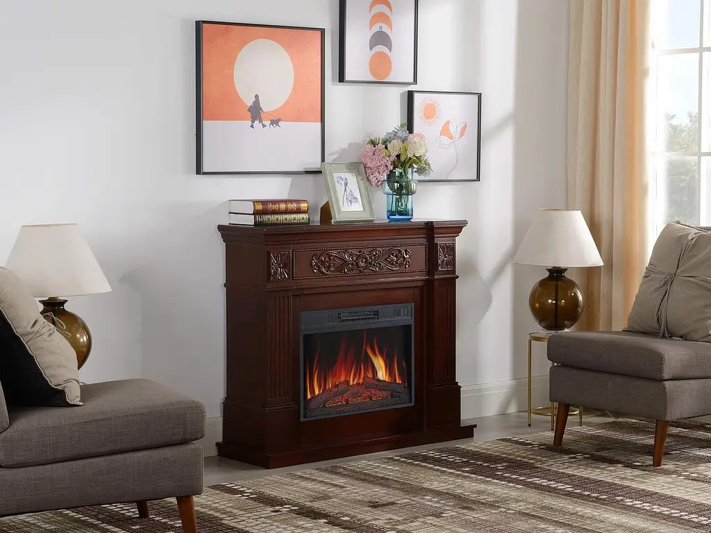 Камінокомплект ArtiFlame Toscana AF23S russet з обігрівом і звуком горіння вогню - фото 10