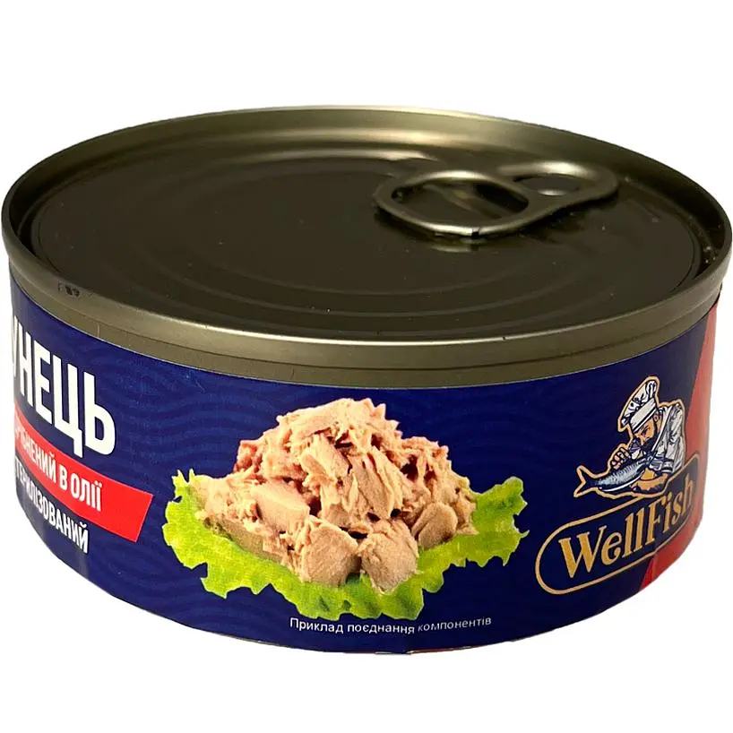Тунець WellFish подрібнений в олії 160 г - фото 2