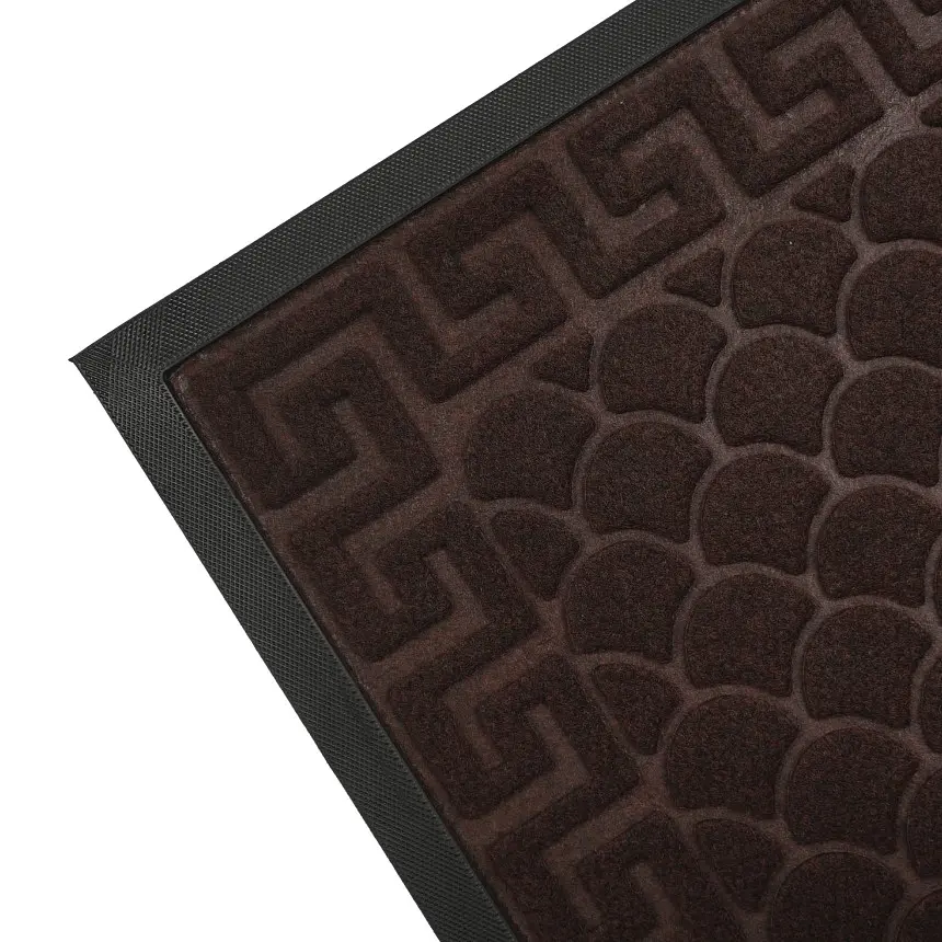 Килимок придверний Eco Fabric Луска з кромкою коричневий 40 х 60 см (4060-103) - фото 7