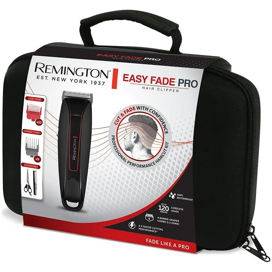 Машинка для стрижки Remington Easy Fade Pro червоно-чорна (HC550) - фото 3