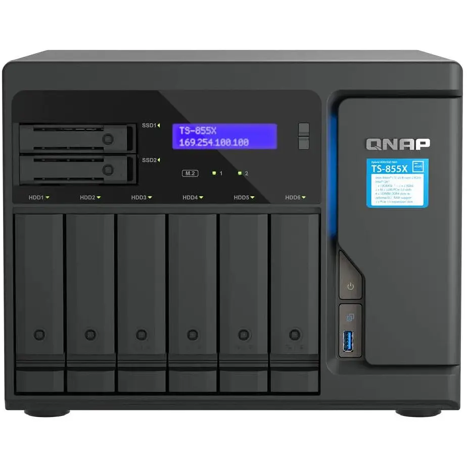 Мережевий накопичувач QNAP TS-855X-8G - фото 3