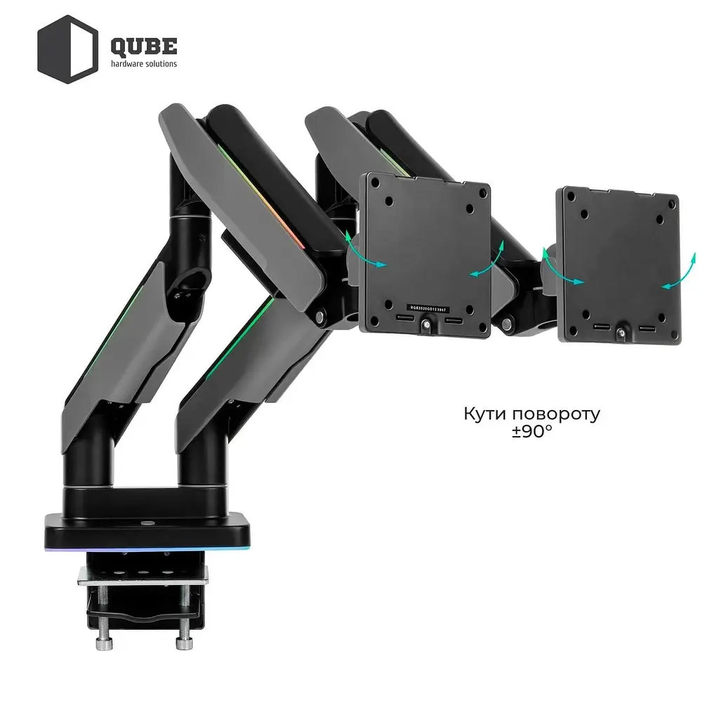 Кронштейн QUBE RGB3520GD до 2x35" 20kg max RGB3520GD - фото 12