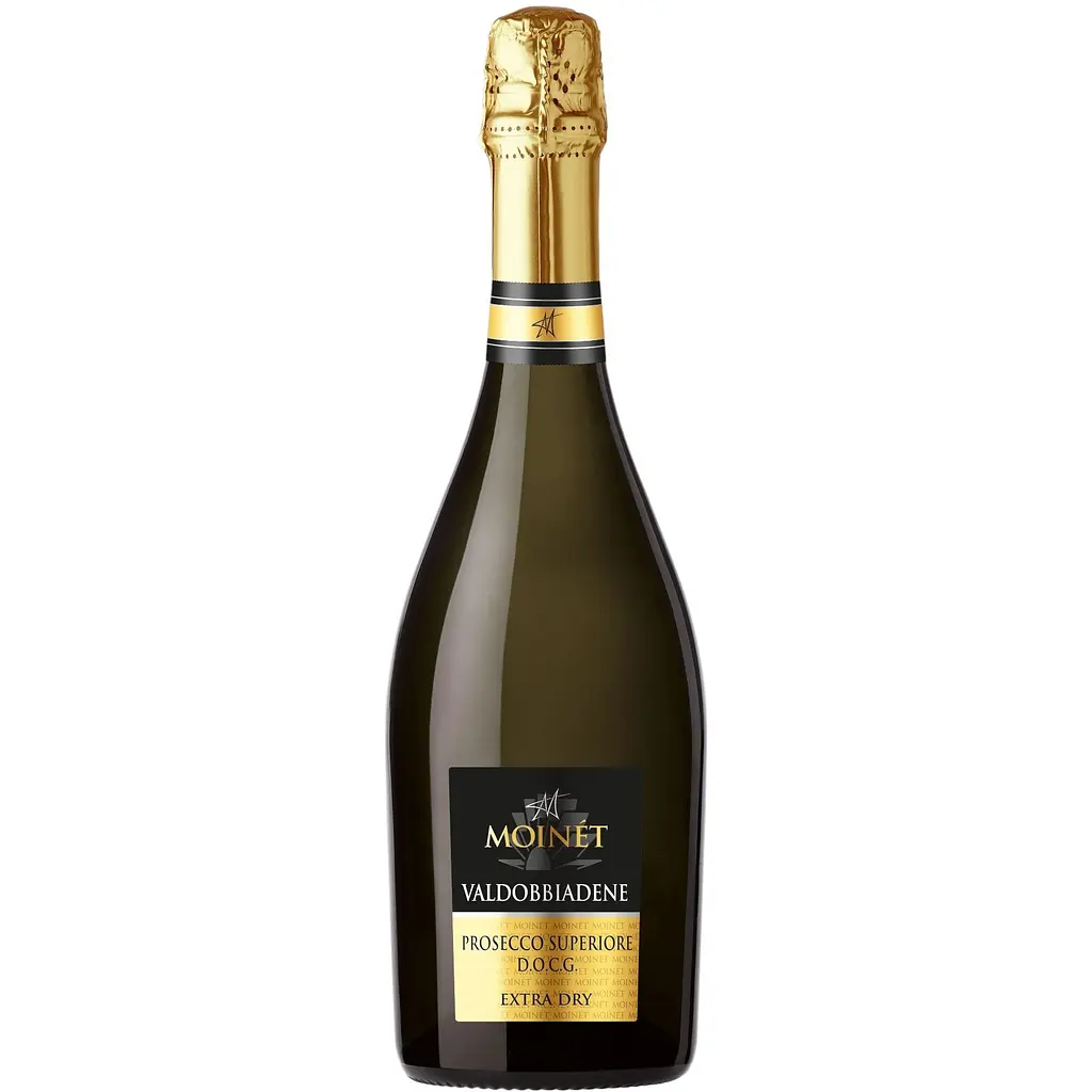 Вино игристое Moinet Valdobbiadene Prosecco Superiore DOCG белое экстра сухое 1.5 л (2 шт. х 0.75 л) - фото 2