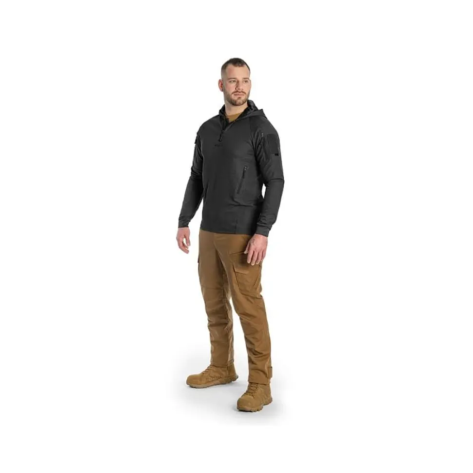 Кофта тактична Helikon-Tex RANGE HOODIE - TopCool, чорний, розмір L - фото 3
