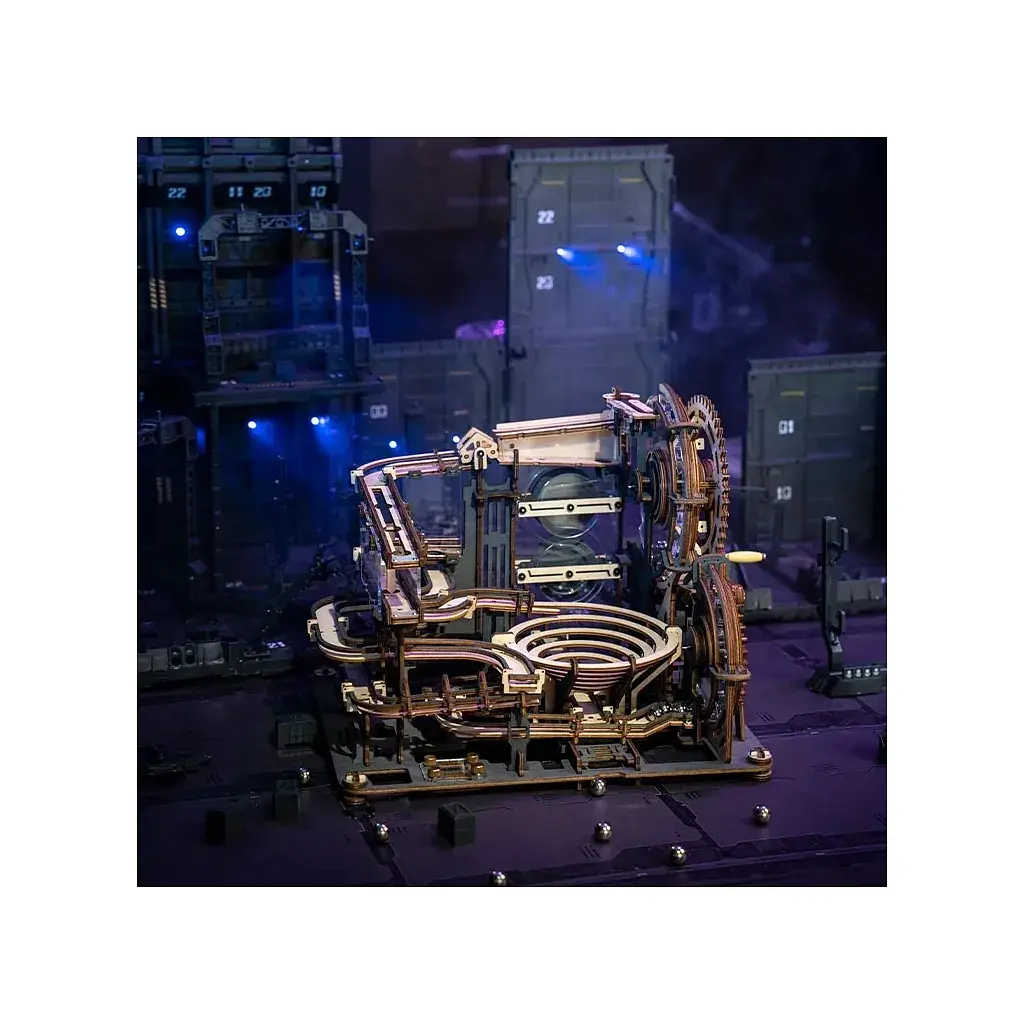 Конструктор Robotime Rokr дерев'яний 3D Мармурове нічне місто (LGA01) - фото 12