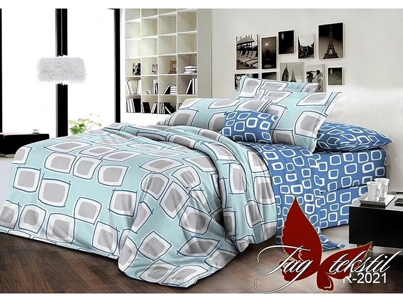 Комплект постільної білизни Євро TAG tekstil pbe0026462 - фото 2