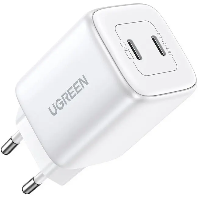 Мережевий зарядний пристрій Ugreen CD294 Nexode 45W Charger White (15327) [99289] - фото 2