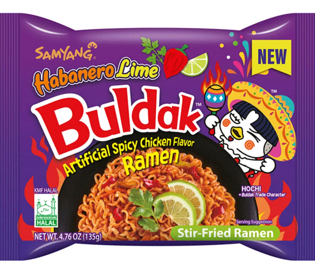 Локшина швидкого приготування Samyang Buldak Habanero Lime Flavour Instant Noodles 135г