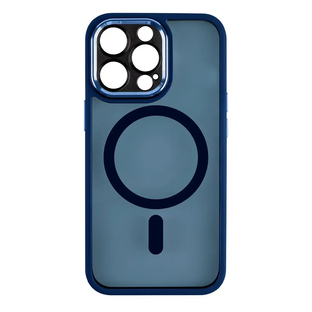 Чохол Creative TPU PC Metal Calais MagSafe Apple iPhone 13 Pro Dark Blue