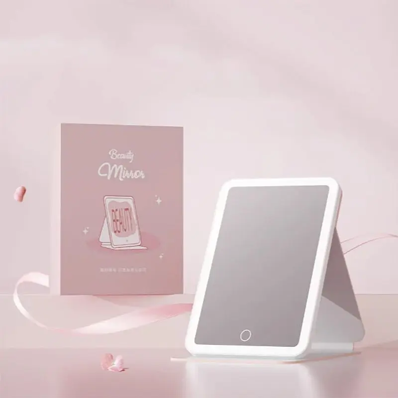 Дзеркало для макіяжу DOCO Daylight Portable Flat Mirror Pro Pink (FM008P) [162477] - фото 8