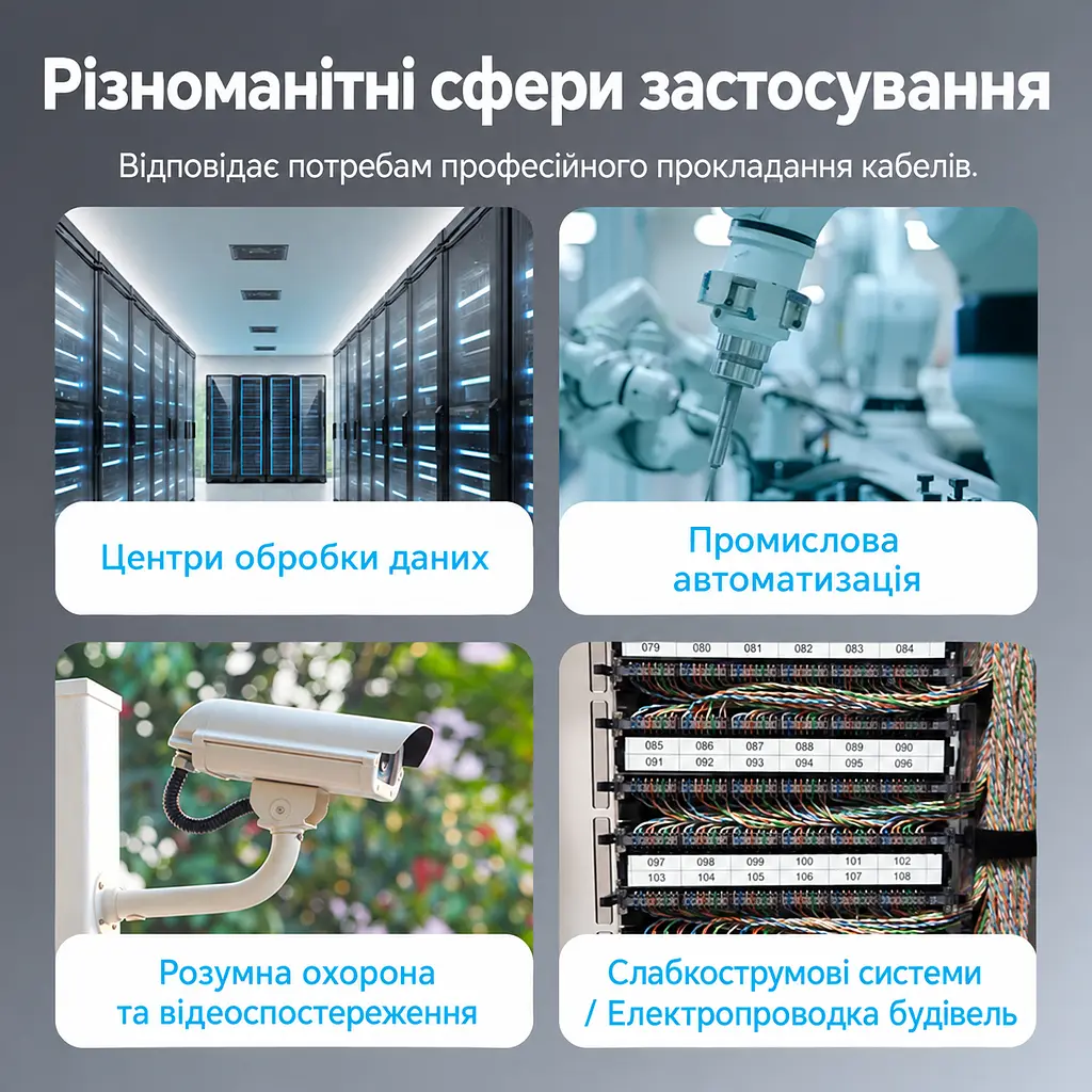 Екранований мережевий штекер Vention 10 шт. конектор RJ45 8P8C Cat6A FTP для мереж 10 Гбіт/с монтаж без обтискних кліщів для жил 23–26 AWG для кабелю діаметром до 8,7 мм організатор для проводів діаметром до 1,6 мм багаторазове використання схеми T568A і T568B фіксація кабелю стопорною гайкою позолочені контакти сірий (IDPH0-10) - фото 13