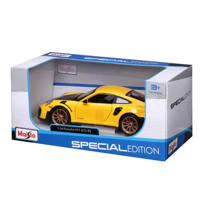 Масштабна модель автомобіля Maisto Porsche 911 GT2 RS жовтий 124 (31523 yellow) - фото 4