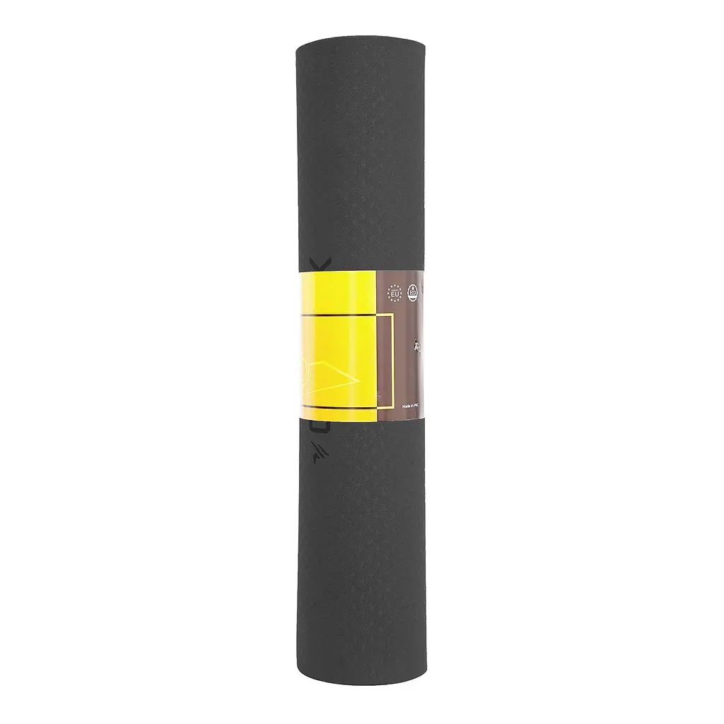 Килимок спортивний Cornix TPE 183 x 61 x 0.6 см для йоги та фітнесу XR-0350 Black - фото 6