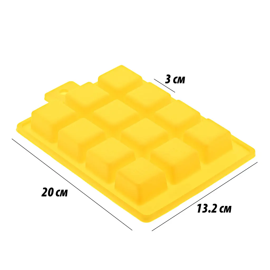 Форма для льоду силіконова з гербом України 20 x 13.2 см, Profsil Жовтий 86639 - фото 2