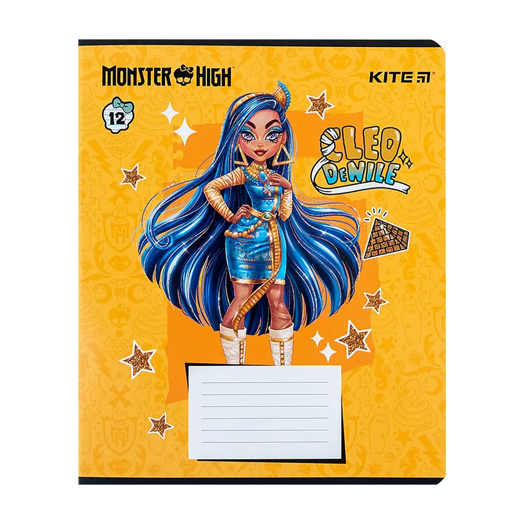 Зошит Kite Monster High 12 аркушів, лінія (MH24-234), в асортименті - фото 9