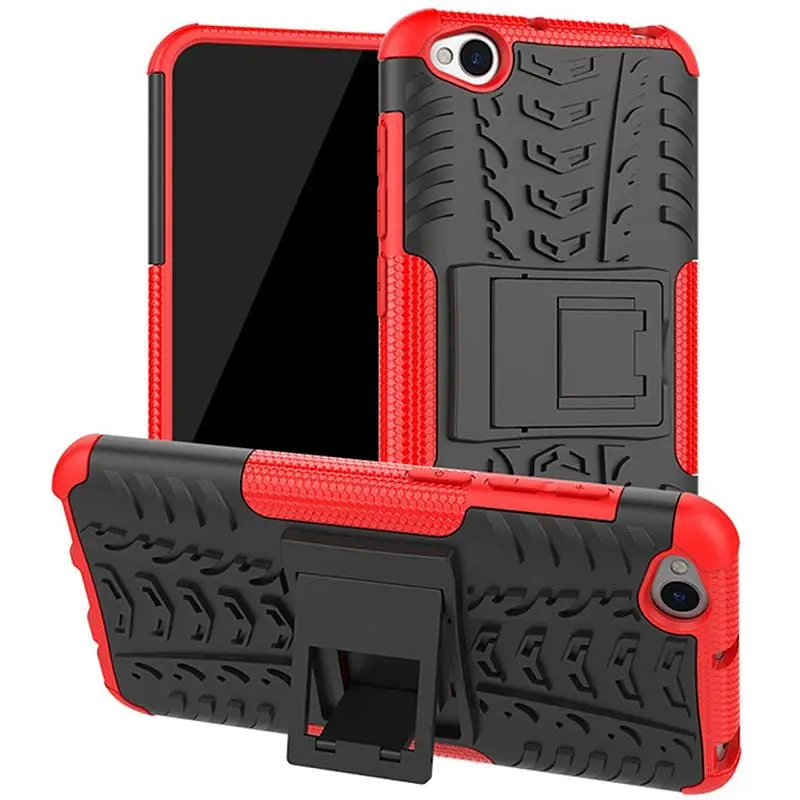Чохол-накладка Toto Dazzle Kickstand 2 in 1 Case Xiaomi Redmi Go Red - фото 2