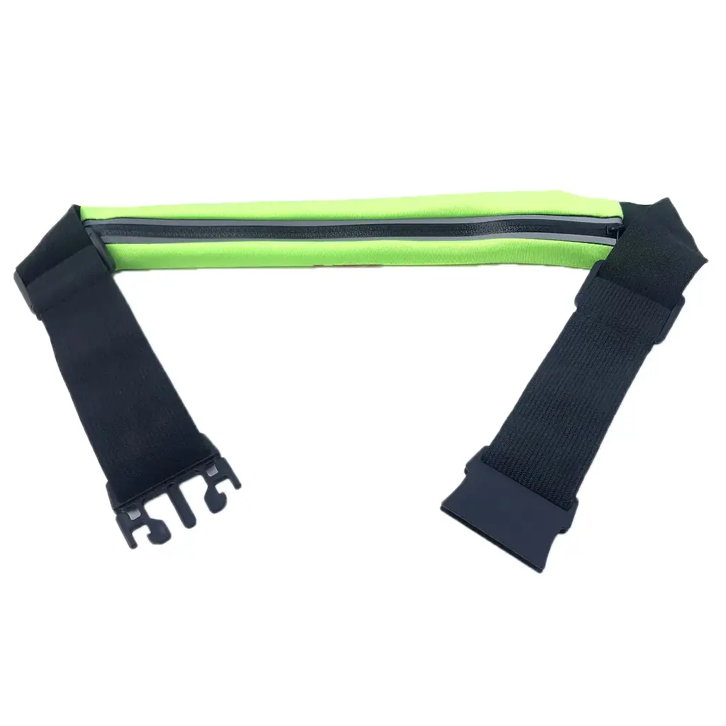 Сумка поясная спортивная UFT SW02 Pink для бега салатовая - фото 4