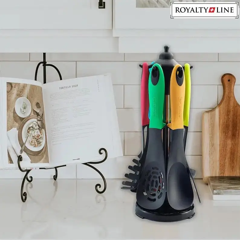 Набір лопаток на підставці Royalty Line RL-NU6S з антипригарним покриттям 6 шт. - фото 4