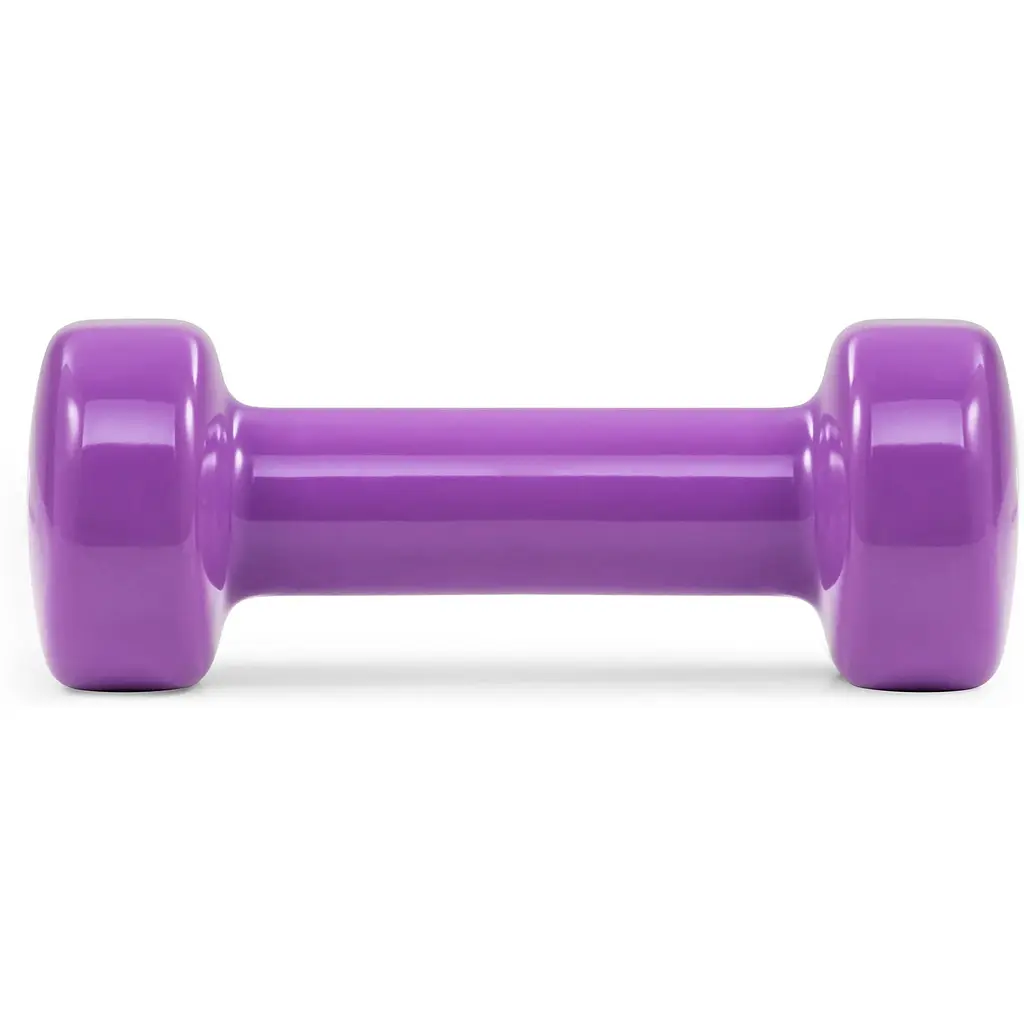 Гантели для фитнеса Hop-Sport виниловые круглые HS-V010DC 2х1кг - фото 2