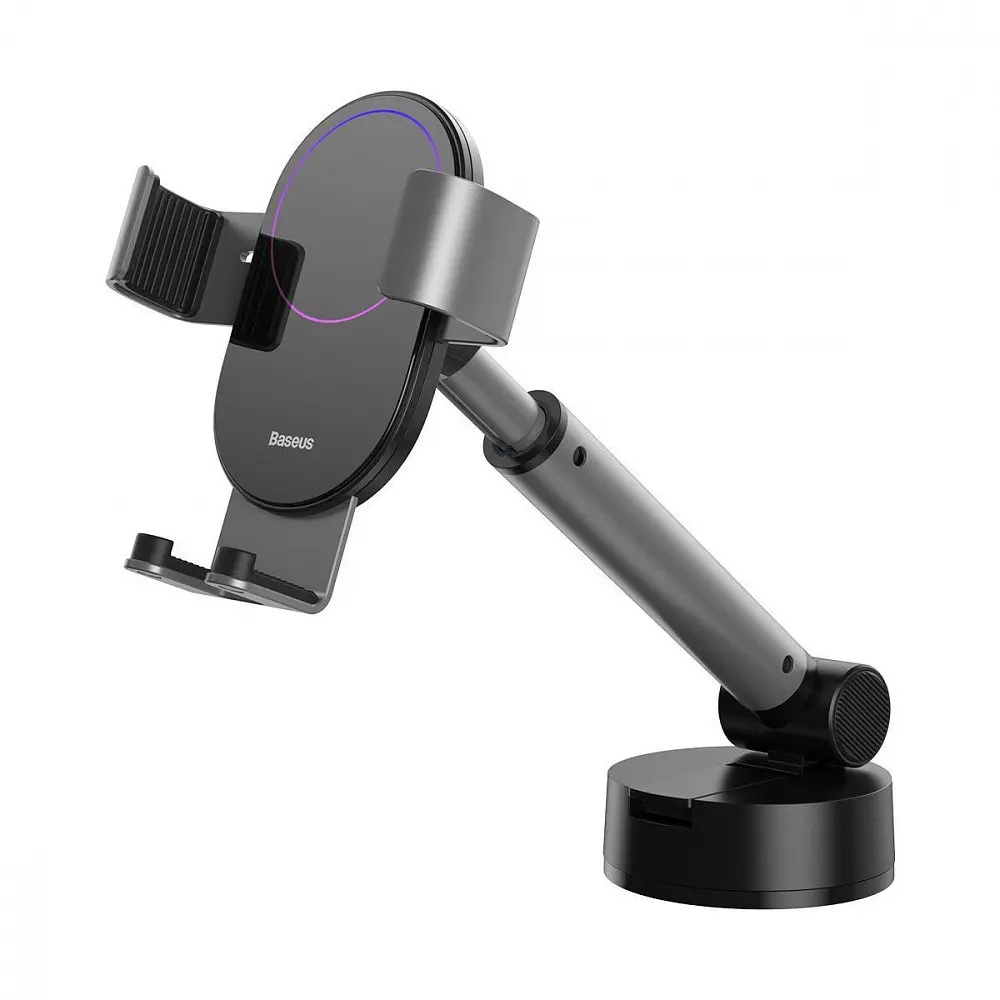 Держатель в машину Baseus Simplism Gravity Car Mount With Suction Base черный (30748 black) - фото 6