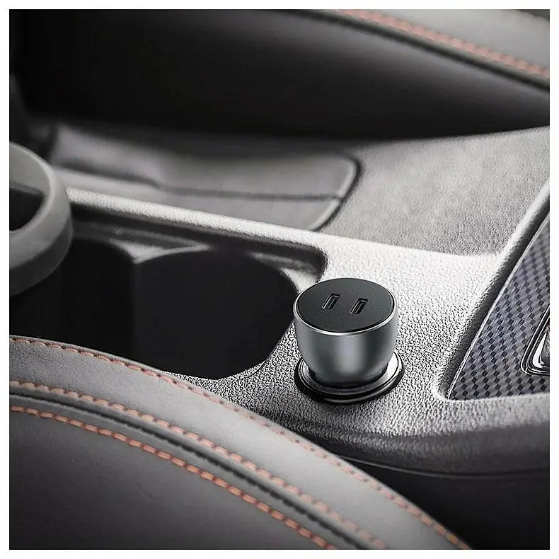 Автомобільний адаптер - зарядний пристрій швидкий Ugreen CD213 2*USB-C 40 W (70594) - фото 3