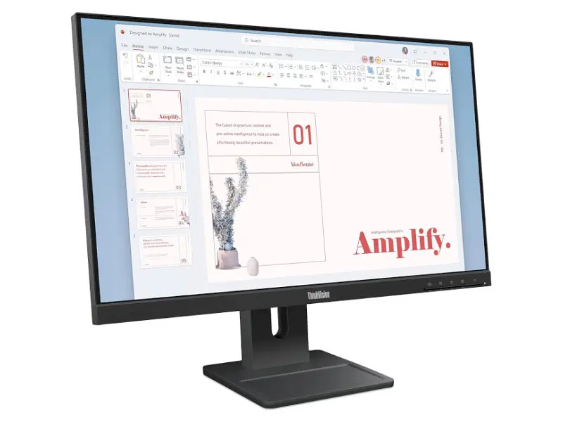 Монітор Lenovo ThinkVision E24-40 Raven Black (64BAMAT1UA) - фото 2