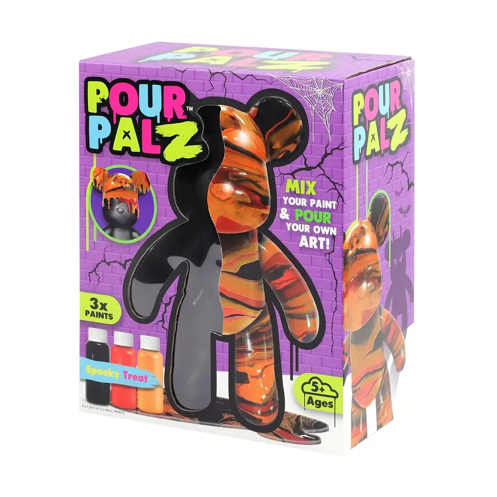 Набор для творчества ToyMonster Pour Palz Black Edition Мишка Жуткое угощение (GS-G87784/1) - фото 4