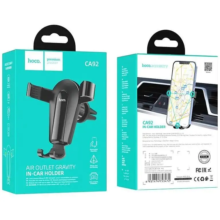 Тримач HOCO Gold shield air outlet gravity CA92 - фото 8