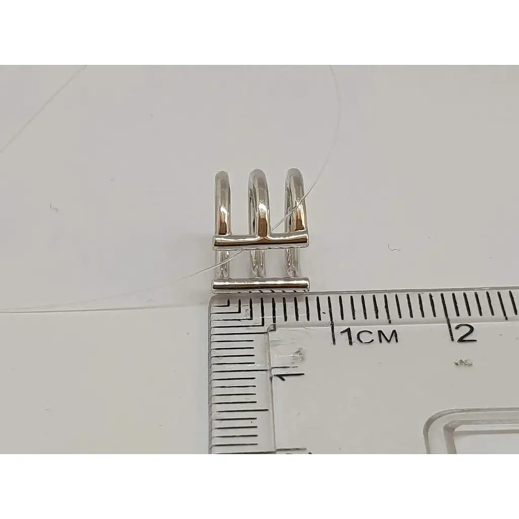 Срібна сережка-кафф на хелікс Dear. 3576С - фото 3